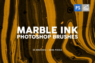 30 Marble Ink Photoshop Stamp Brushes 2