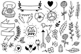 Bringing Whimsy to Life with a Set of Cute Boho Doodles