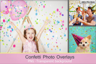 Confetti Overlays PS Brushes: Stop the Magic Moment