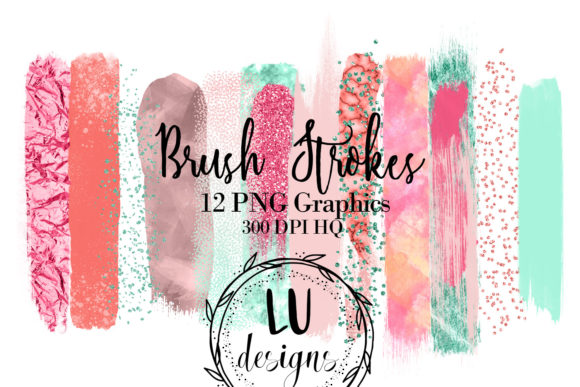 Elevate Designs with Tropical Brush Strokes