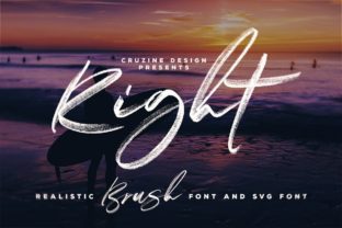 Evaluating Right: A Bold Brush Font for Modern Design