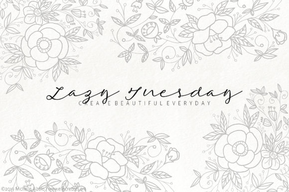 Lazy Tuesday Script: A Natural Handwritten Font for Design