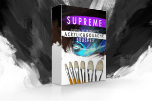 Mastering Digital Texture with Supreme Acrylic Gouache Brushes