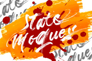 State Moques: Raw Lettering Meets Powerful Brushes