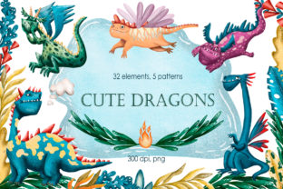 Unlocking Creative Potential with the Cute Dragons Clip Art Set