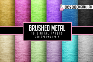 Unlocking Design Potential with Brushed Circular Metal Digital Papers
